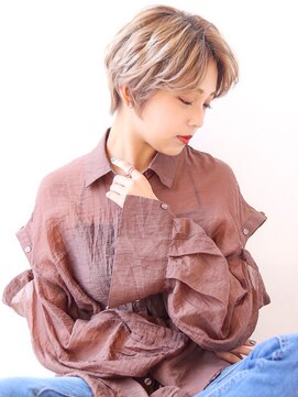 オーロ 宝塚店(ORO) 【大人可愛いひし形30代丸みヘルシースタイルショートボブ】