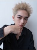 スパイキーショート/束間ツーブロックマッシュ/スパイラルパーマ