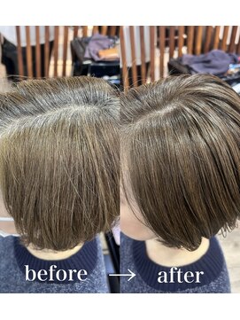 ハーツ(Heart's) 白髪ぼかし×ナチュラルベージュ