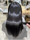 髪質改善トリートメントミルクティーベージュカラーくびれヘア