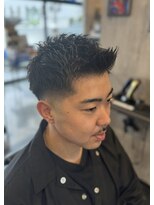 バーバー ショップ ネオ(BARBER SHOP NEO)&nbsp;フェザーアップ　スキンフェード　メンズショート