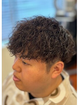 スカイ 亀戸店 (sky) ハイライト/マッシュパーマ/アッシュブラック<理容室>[亀戸]