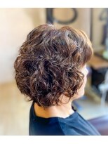 サロンドアンジェ&nbsp;思い切ってウェーブヘアに♪髪質改善パーマ[リス]＆カラー