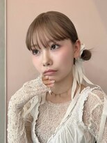 ソル ジングウマエ(SOL JINGUMAE)&nbsp;ミルクティーベージュローライトインナーカラーハイライト