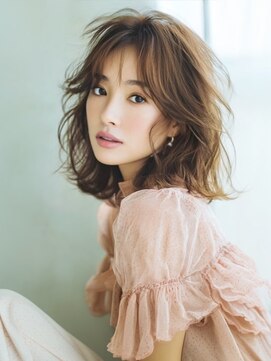 アルトリスト(Altruist Aging×HAIR&SPA) ★ダークアッシュ大人ガーリーボブ着物ミディアムレイヤーカット