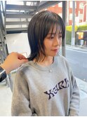 20代30代ナチュラルくびれレイヤーボブ毛先パーマ艶感結べるボブ