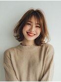 ふんわりカール/大人ショート/白髪ぼかし