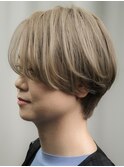 小顔ヘアバレイヤージュアッシュカラー白髪ぼかしハイライト
