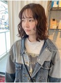 顔まわりカット＋ふわふわパーマ【下北沢】