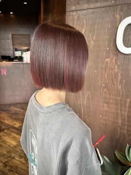 シエン 本店(CIEN) ボブにも合うピンクレッドカラー!/ベビーピンク