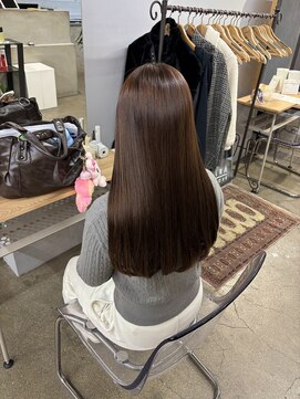 リラクオーレ 三宮 元町(LIRA CUORE) こっくりマロンカラー×弱酸性縮毛矯正