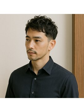 スープレックス ヘアーデザイン(SOUPREX HAIR DESIGN) 大人メンズ刈り上げナチュラルパーマ　20代 30代 40代 50代 60代