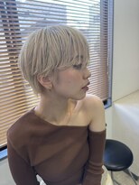 イフ 高崎本店(Ifh)&nbsp;マッシュショート×ホワイトブロンド