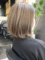 アニー 松戸(ANNI)&nbsp;ホワイトグレージュ/ミニウルフ/デジタルパーマ/チェリーブラウ