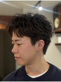 メンズフェザーショート/ショートパーマ【初回 12500円】