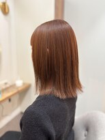 シア 新越谷店(SHEER)&nbsp;切りっぱなしボブ×ライトブラウン