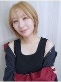 ミルクティーショートボブ[錦糸町/新小岩/縮毛矯正/髪質改善]