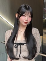 アマテラスゼロ 新宿(AMATELAS zero)&nbsp;AMATELAS /顔まわりレイヤー/くびれヘア/20代30代40代セミロング