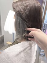 ポアナ(POANA.)&nbsp;シルバーグレー　インナーカラー