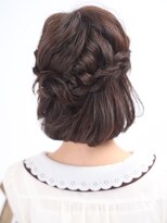 美容室ソラ 小岩店(sora)&nbsp;～ミディアム～編みこみアレンジ～艶カール～【小岩】