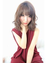 ヘアデザイン ラポール 茨木店(hair design Rapport) うぶバングで愛されフェミニンボブディ&ドーリーカール