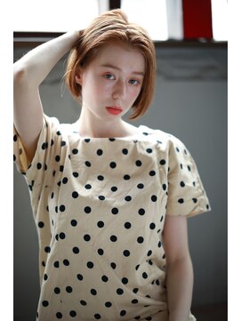 クロム バイ リエット(Chlom by Lietto) Chlom ☆Autumnシフォンオレンジブラウニーボブ TEL 0364574337