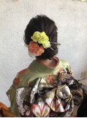 生花使用！ヘアセット