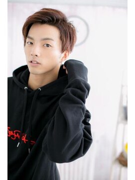 ミック ヘアアンドメイク アップ 駒込店(miq Hair&Make up) サイドパートｘアップバングでイケメンショートa1