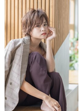 トティア 梅田(Totia) 【Totia梅田】大人スパイキーショート×カーキアッシュ