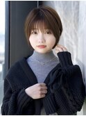 前髪あり小顔ショートボブ20代30代40代【AIN.表参道】川原大地