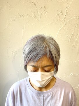 ロゴス 湖北本店(LOGOS) 着物ヘア/ダークアッシュ/ミディアムレイヤーカット/我孫子