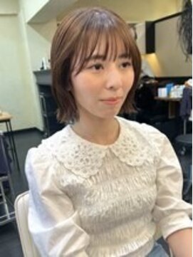 ヒート バイ アンカットラウンジ 渋谷(HEAT by UNCUT&LOUNGE) 切りっぱなしボブ/ミニボブ/外ハネボブ/ブラウンカラー［渋谷］