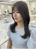 グレージュカラー/シルキーベージュ/斜めバング[梅田/茶屋町]