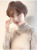 韓国風　ゆるふわショート （高田馬場美容院BASSA)