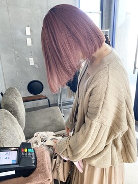 ムク 横浜店(muku) ペールピンク　ケアブリーチ　ダブルカラー