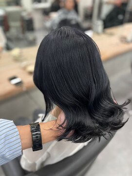 ベレーザ 渋谷(BELEZA) 5777髪質改善アッシュブラックカーキベージュ韓国艶髪ロブ