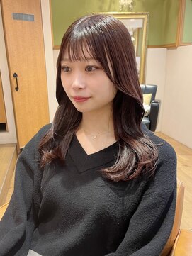 リタ(Lita) ★秋色/ピンクブラウン/くびれヘア/ぱっつん/小顔/顔まわり
