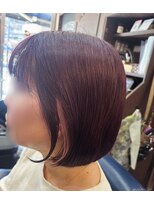 ルピナス 中田(Lupinus)&nbsp;切りっぱなしバブ　オシャレ白髪ぼかし