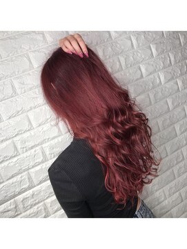 リー 東三国(Lee) ロング×ワインレッド