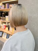 ロンド 表参道店(Lond)&nbsp;ウェーブミディアム似合わせカットメルティカラーボブ/表参道