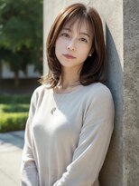 アンドヘアサロン(AND hair salon)&nbsp;上品レイヤー/くびれヘア/ココアベージュ