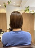 【L by first】丸みのある切りっぱなしボブ