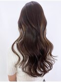 ロング韓国ヘア顔周りレイヤーおくれ毛_ba538273