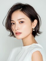 アトラスサロン 札幌大通り(Atras.salon)&nbsp;札幌/髪質改善/ベージュピンク×大人マッシュボブ