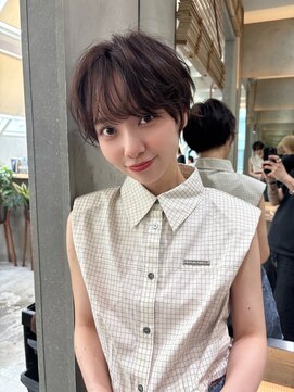 アスター 天神大名店(Aster) オリーブグレー/ボブ/顔周り/小顔/レイヤー/髪質改善/縮毛矯正