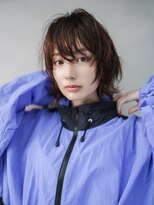 ギークス(GEEKS) 【GEEKS渋谷】ボブウルフ/レイヤーボブ/ピンクグレージュ/冬ヘア