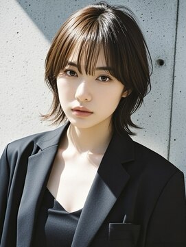 エイチ ウルフカット 大阪梅田(811) フェイスフレーミングルーツカラーネオウルフ天使の羽バングボブ