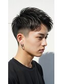 越谷/波巻きスパイラル/フェザーカット/メッシュパーマ/メンズ
