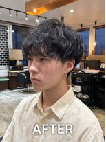 ジェットブラックキューサンロク(JET BLACK 936) ソフト波巻きパーマ