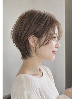 エムドットヘアーサロン(M. hair salon)の写真/【小顔補正立体カット】緻密なデザインで乾かすだけで形が決まる。忙しい朝を時短で理想の美フォルムへ